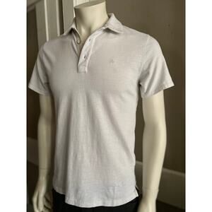 RAG & BONE Standard Issue Soft White Polo Mens sz M (Fits like a sz S)